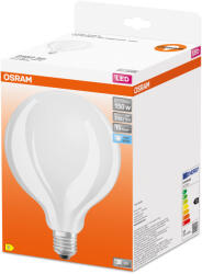 OSRAM LED izzó, nagy méretű, E27, 17 W, STAR CLASSIC GLOBE, hideg fehér