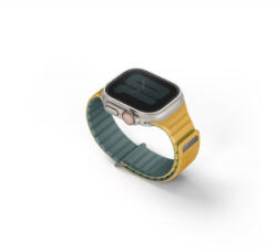 Uniq Revix Evo mágneses Apple Watch szíj, 49/45/44/42MM, zöld/ sárga (-49MM-REVEVGRNBYEL) (UNIQ-49MM-REVEVGRNBYEL)
