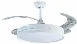 OPTONICA ventilátoros mennyezeti LED lámpa távirányítóval feher 36W CCT 19103 (19103) - optonica