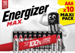 Energizer Max E92 AAA mini ceruzaelem 10db (E303341900) (E303341900)