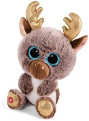 NICI Glubschis: The Original - Glubschis X-Mas Ren Cacao Zana 15 cm I Jucarie de plus Ren cu ochi mari I Jucarie de plus pufoasa cu ochi stralucitori de la 0 luni I maro / auriu - 46301 (46301)