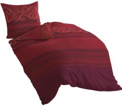 Bierbaum Bettwasche 4429, Mako-Satin, Proiectat in Germania, rot 04, 135x200 + 80x80 cm (4429_04) Lenjerie de pat