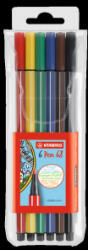 STABILO Rostirón, filctoll 1mm, M Pen 68, 6 klf. szín (6806/PL) (6806/PL)