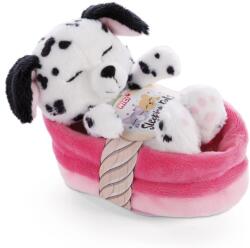 NICI Caine de plus NICI intr-un cos 12 cm - Jucarie de plus Sleeping Pets Dalmatian pentru fete, baieti si bebelusi - Caine de plus pentru imbratisare, joaca si dormit - Jucarie de plus confortabila (47891