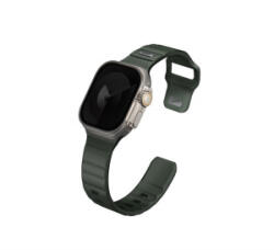 Uniq Stride KFM Apple Watch 49mm gumis szilikon szíj, sötétzöld (-49MM-STRIGRN) (UNIQ-49MM-STRIGRN)