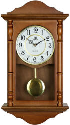 Merion ingás fa falióra, quartz, tölgy színű tok, fehér arab számos számlap