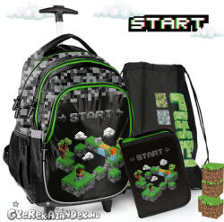 PASO gamer gurulós iskolatáska SZETT - Start Player (5903162127774SZ2)