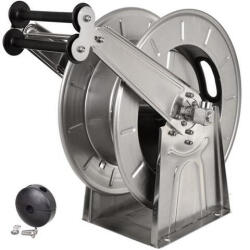  Rozsdamentes Automata Tömlőtartó Tekercs 3/8" Tömlőhöz, 20 Méter, Rozsdamentes Acél (TRS1-0507)