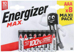Energizer Max, Alkáli Mikro Elem, AAA 8db/csomag (9938-5)