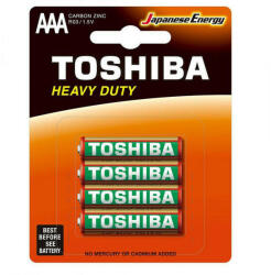 Toshiba Heavy Duty Alkáli Mikro Elem, R03_^AAA^ 4db/csomag (9971-3)
