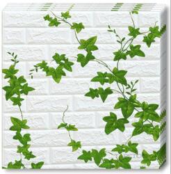 Tapetoo Home Decor Tapetoo Home Decor® 30 x 3D tapéta csempe készlet - 70 x 77 cm "Zöld virágok" 2, 5 mm, 15, 9 négyzetméter (set-30xTapet-3D-Cod-81-Flori-Verzi)