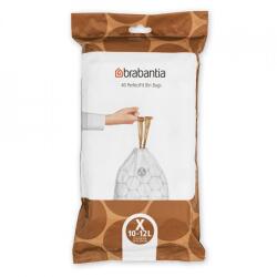 Brabantia Szemeteszsák Brabantia PerfectFit NewIcon/Bo X-es méret, 10-12L, 40 db, csomag 1005582 (BR/1005582)