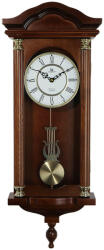 Merion ingás fa falióra, quartz, 1/1 ütős (4 pozíciós), westminster dallam, dió színű (6658-1) - pepita