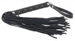 Rimba rövid bőrkorbács, ötvenöt ággal, mintás nyéllel (35 cm) - szeresdmagad