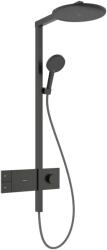 Hansgrohe Raindance Alive S Showerpipe EcoSmart 300 1jet termosztátos zuhanyrendszer, szálcsiszolt fekete króm 24583340 (24583340)