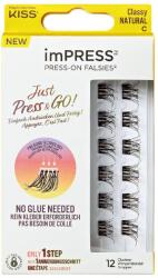 Kiss Gene false Impress Press-On Falsies Classy Natural, 12 bucati, Kiss - drmax