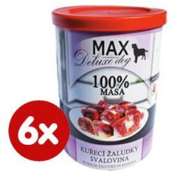 FALCO Max deluxe konzerv kutyáknak csirke gyomorral izomhús 6x400g