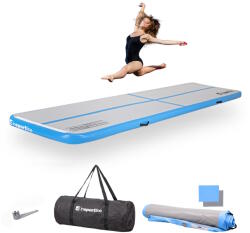 inSPORTline Airtrack inSPORTline Airstunt 400x100x10 cm fehér, 650kg teherbírás, DropStitch technológia, javítókészlet és szállítótáska (28651)