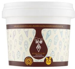 Fine ice Biscottini vaníliás, kekszes ízvilágú jégkrém különlegesség kakaós öntettel 500 ml