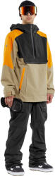 VOLCOM Brighton Pullover férfi snowboard kabát S fekete|narancssárga|színes