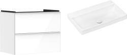 Hansgrohe Készlet szekrény Hansgrohe Xelu Q 54027700, mosdótál Hansgrohe Xelu Q 61021450