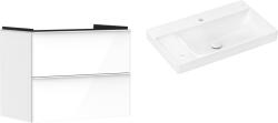 Hansgrohe Készlet szekrény Hansgrohe Xelu Q 54027700, mosdótál Hansgrohe Xelu Q 61031450