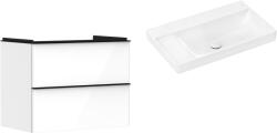 Hansgrohe Készlet szekrény Hansgrohe Xelu Q 54027670, mosdótál Hansgrohe Xelu Q 61032450