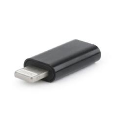 Gembird Lightning -> USB Type-C M/F adapter fekete (A-USB-CF8PM-01) (A-USB-CF8PM-01) (A-USB-CF8PM-01)