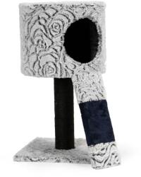 ModernHome 120 cm macskabútor kaparófa házzal, 4 szint, plüss & sisal (YS-83336-1 GREY)