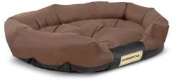 AIO Ovális kutyaágy XXL 130x105 cm barna, vízálló codura, mosható (84442)