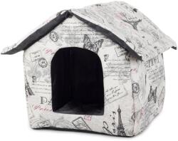  Kutya- macska kennel puha anyagból, L méret, 35cm x 33cm x 38cm, többféle szín és minta (19004_L_BE)