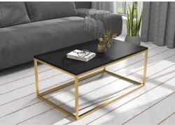 ADRK NARISA 100x60 kávéasztal, Arany, Fekete