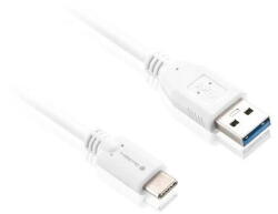 GoGEN Cablu de incarcare si transfer de date GoGEN USB / USB-C, incarcare rapida, 1 m, alb (GOGUSBAC100MM01) - pcone