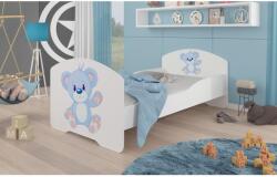 ADRK Ágy matraccal PEPE BLUE BEAR 160x80, Fehér - sprintbutor