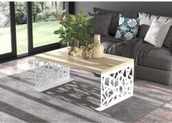 ADRK Kávézóasztal SEMARA 100x60, Fehér, Sonoma