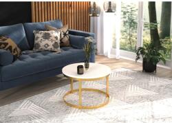 ADRK DIANA 50x50 kávéasztal, Arany, Fehér - sprintbutor - 43 512 Ft