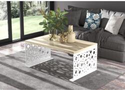 ADRK Kávézóasztal RINA 100x60, Fehér, Sonoma