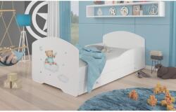 ADRK Ágy matraccal és fiókkal PEPE TEDDY BEAR AND CLOUD 160x80, Fehér - sprintbutor