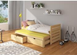 ADRK Dupla ágy matracokkal TOMI 180x80, Természetes fenyő