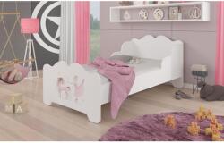 ADRK Ágy matraccal XIMENA BALLERINA WITH UNICORN 160x80, Fehér - sprintbutor