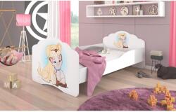 ADRK Ágy matraccal CASIMO DOG AND CAT 160x80, Fehér - sprintbutor
