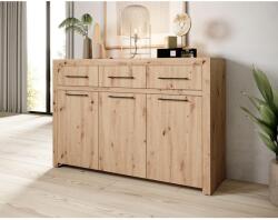 ADRK Háromajtós JANEZ komód, Artisan, Fekete