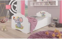 ADRK Ágy matraccal és fiókkal CASIMO ELEPHANT 140x70, Fehér