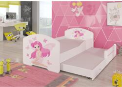 ADRK Kétszemélyes ágy matracokkal PEPE II GIRL WITH WINGS 160x80, Fehér