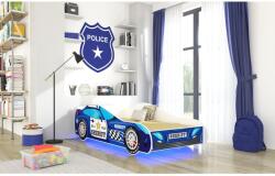 ADRK LED SHERIFF matraccal és világítással 160x80 ágy, Kék - sprintbutor