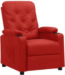 vidaXL bordó műbőr dönthető fotel (339128)
