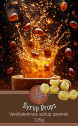 Caffé Perfect Syrup Drops - Kávéízesítő szirup Vaníliakrémes - 125g
