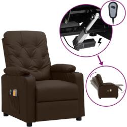 vidaXL barna műbőr elektromos masszázsfotel (3098871) - vidaxl