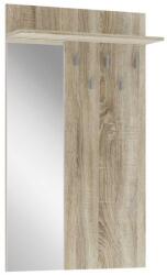 Halmar Lima fali fogastábla tükörrel, sonoma tölgy