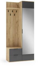 Halmar Garner előszobafal, arany tölgy / antracit